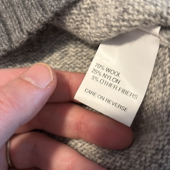 Daniele Blasi men’s gray quarter zip wool blend sweater size medium - Picture 8 of 9